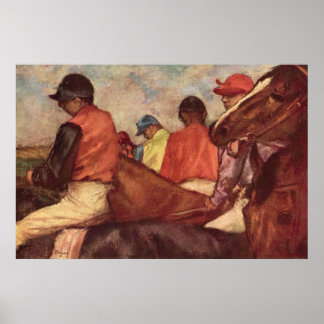 Jinetes de Edgar Degas, Arte vintage de carreras d