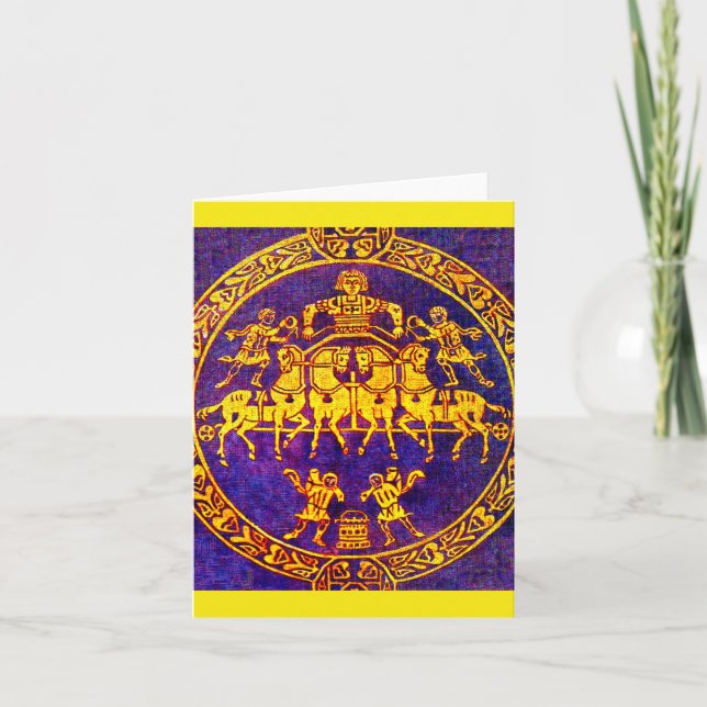 Jinetes y soldados medievales del siglo XII (Anverso)