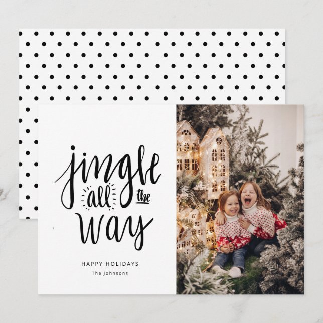 Jingle All Way Divertido tarjeta de vacaciones (Anverso / Reverso)