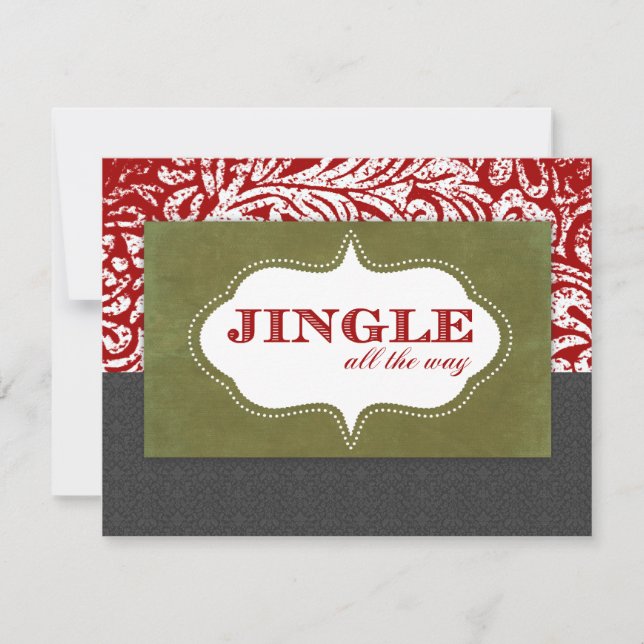 Jingle All Way Invitaciones (Anverso)