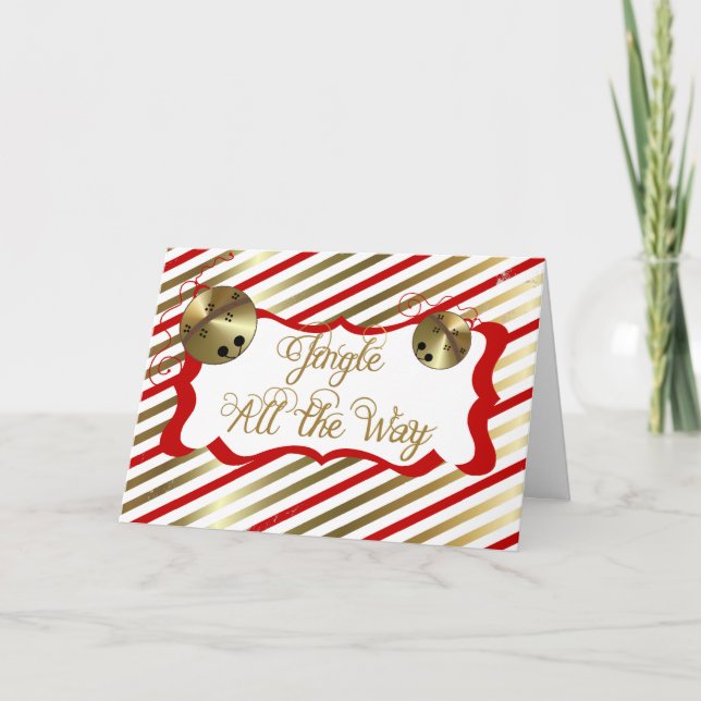 Jingle All Way Navidades tarjeta de felicitación (Anverso)