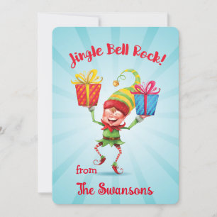 Jingle Bell Rock Elf con tarjeta de regalo