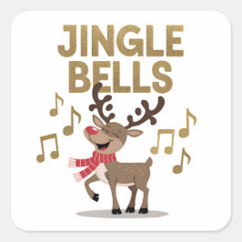 Jingle Bells canta a los Pegatinas de renos