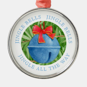 JINGLE BELLS Ornamento redondo premium + texto