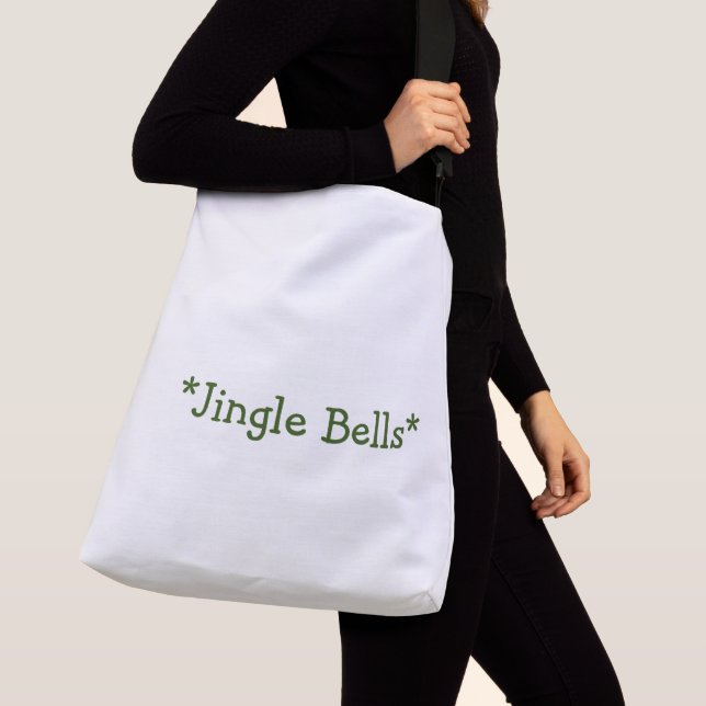 Jingle Bells Printed Crear añadir tus bolsos de te (Detalle)