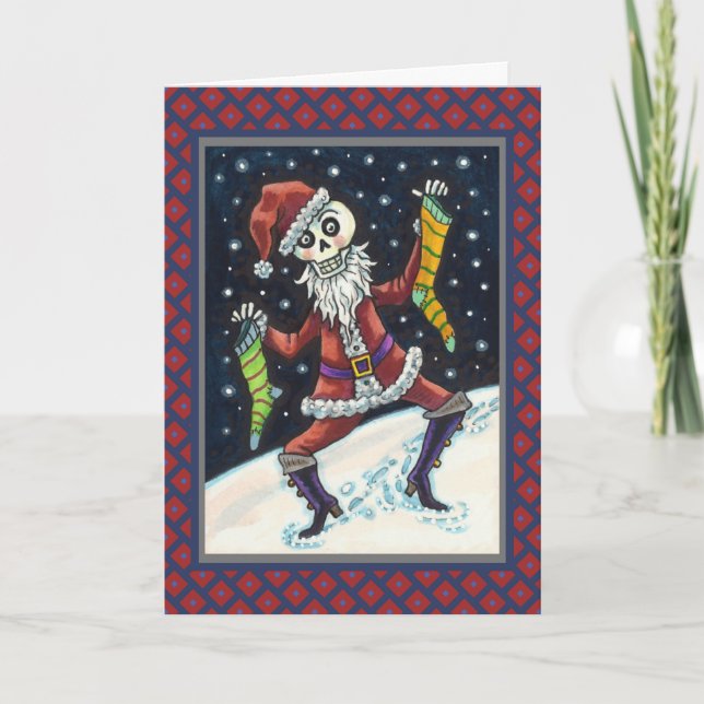 JINGLE BONES SANTA, ESQUELETO DE NAVIDAD Y MEDIAS (Anverso)