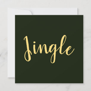 JINGLE Guión festivo Rich Forest Green Background