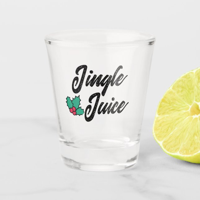 Jingle Juice Vaso de Chupito Divertido de Navidad  (Anverso)