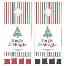 Jingle & Mingle Retro Brillante Divertido Rayas de