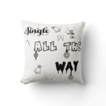 Jingle todo el camino Navidades regalo almohada de