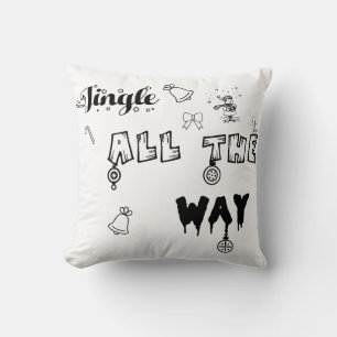 Jingle todo el camino Navidades regalo almohada de