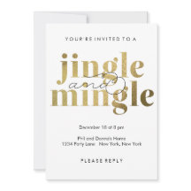 Jingle y Mingle | Invitaciones para fiestas de vac