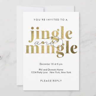Jingle y Mingle | Invitaciones para fiestas de vac