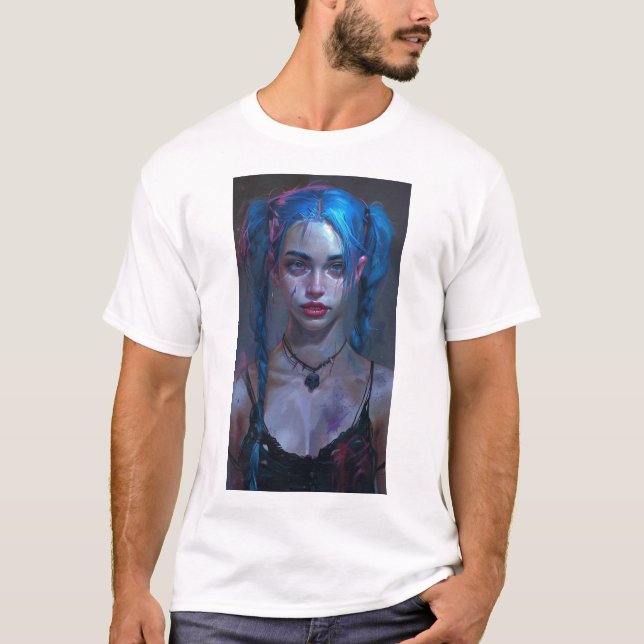 Jinx de la Explosiva Camiseta Arcana (Anverso)