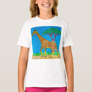 Jirafa (blanca) - Camiseta básica para niña