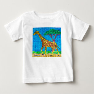 Jirafa (blanca) - Camiseta de bebé