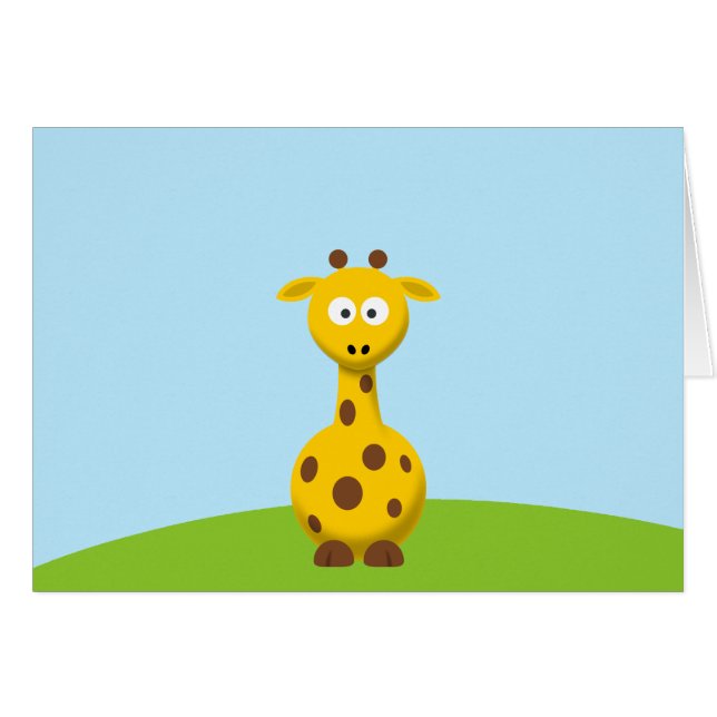 Jirafa de Dibujos Animados (Anverso (Horizontal))