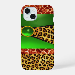 JIRAFA IMPRESA PIEL DE LEOPARDO VERDE EMERALDA JOY