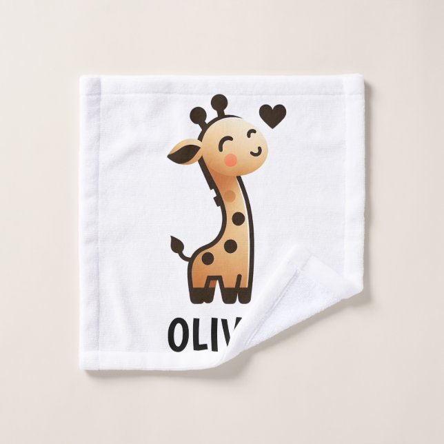 Jirafa Personalizada Linda y Esbelta (Toallita)