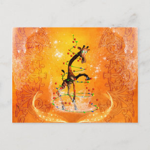 jirafa personalizado con árbol de navidad