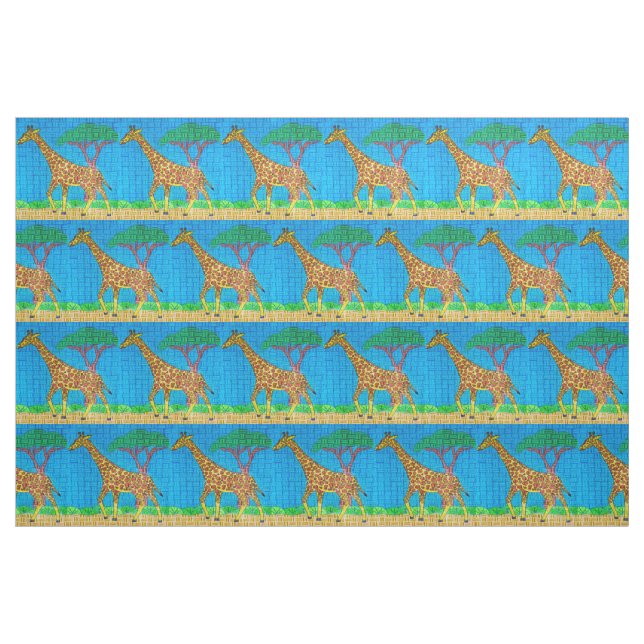 Jirafa - Tela de Algodón Pima ("Cuarto gordo" (fat quarter))