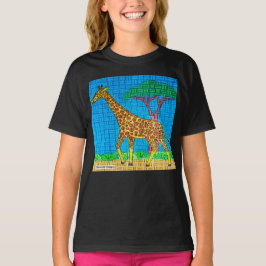 Jirafa (vívida) - Camiseta básica para niña
