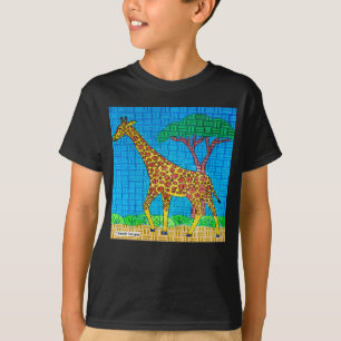 Jirafa (vívida) - Camiseta básica para niño
