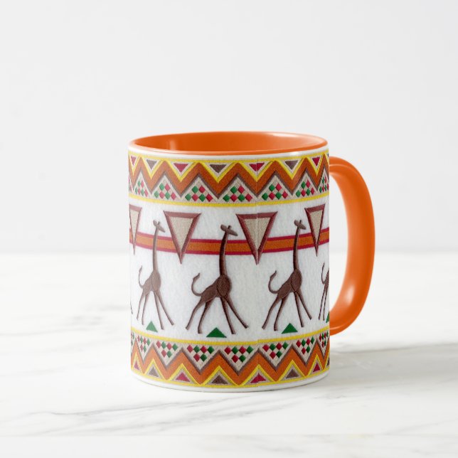 Jirafas en la taza de África (Anverso derecho)