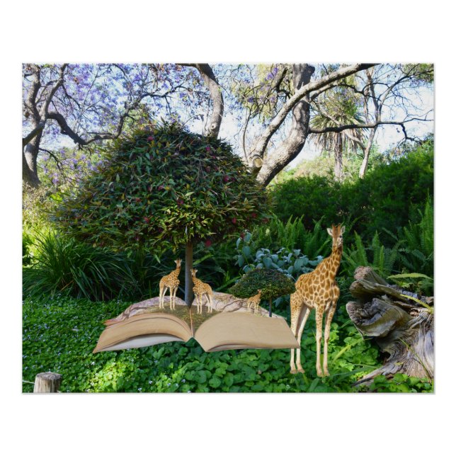 jirafas, libro de cuentos, Poster (Anverso)