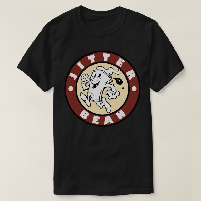 Jitter Bean Coffee (Los Niños) Esencial Camiseta (Diseño del anverso)