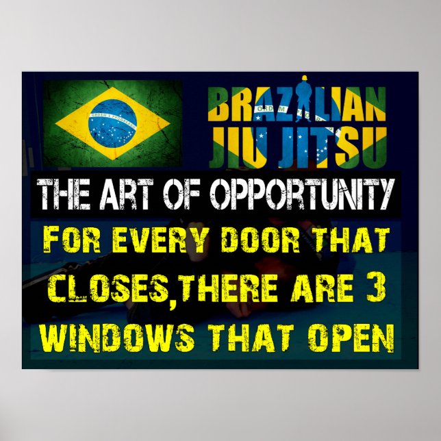 Jiu Jitsu brasileño - El Poster del arte de la opo (Frente)