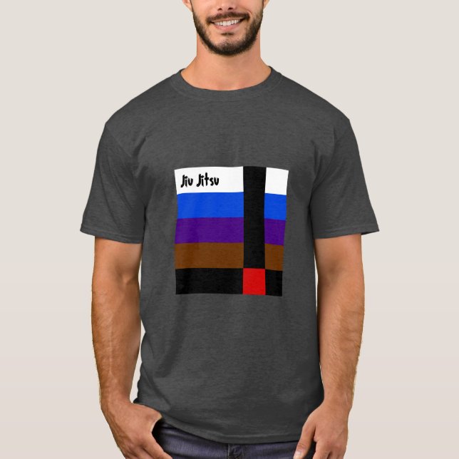 Jiu Jitsu ceñe la camiseta (Anverso)