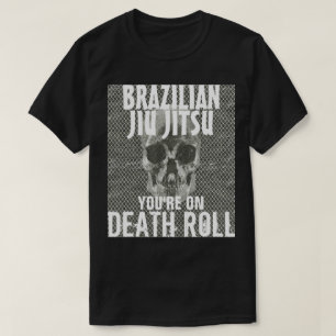 Jiu Jitsu en la camiseta del rollo de la muerte