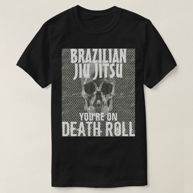 Jiu Jitsu en la camiseta del rollo de la muerte (Diseño del anverso)