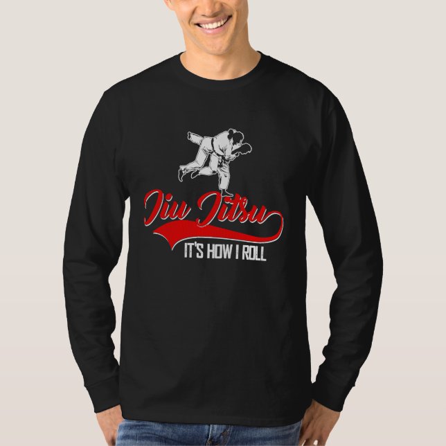 Jiu Jitsu Es Cómo Rueda Camiseta BJJ Grappling MMA (Anverso)