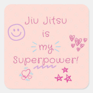Jiu Jitsu es mi superpotencia! diseño pegatina ros