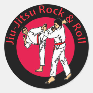 Jiu-jitsu Rock & Roll Pegatina