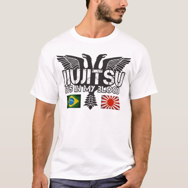 JiuJitsu el Brasil - camisa de Japón (Anverso)