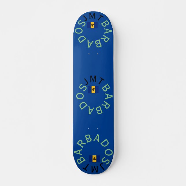 JMT BARBADOS  7 3/4" Tabla de Skateboard (Anverso )