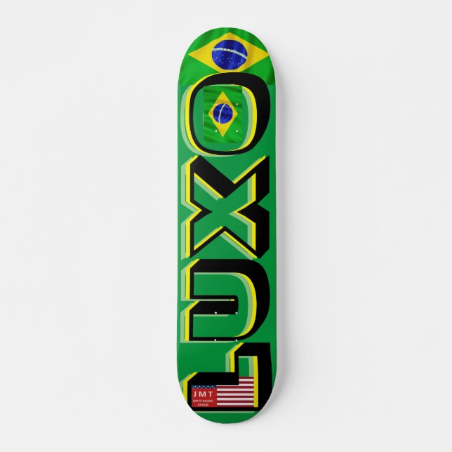 JMT BRAZIL LUXO 7 3/4" Tabla de Skateboard (Anverso )