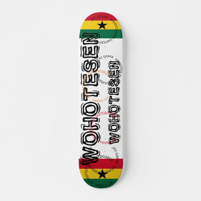 JMT GHANA WOHOTESSEN 7 3/4" Tabla de Skateboard (Anverso )