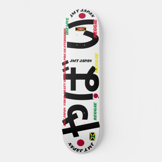 JMT JAPAN 2 8 Placa de skateboard de 1/4" (Anverso)