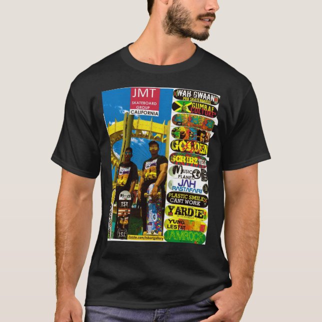 JMT OFFICIAL SK8 Camiseta básica oscura (Anverso)