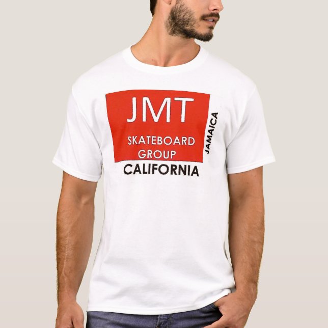JMT OFICIAL SK8 Camiseta básica masculina (Anverso)