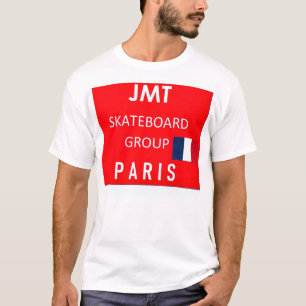 JMT PARIS SK8 Camiseta básica para hombre