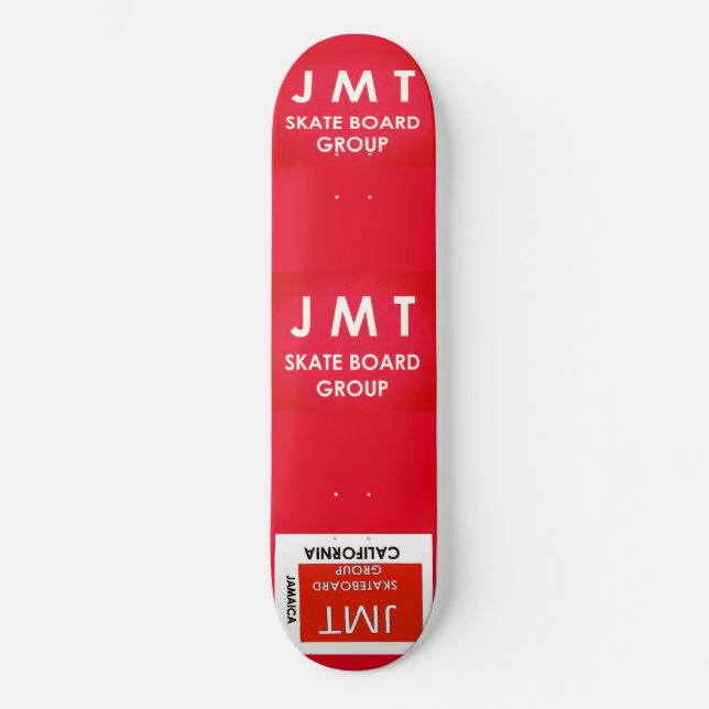 JMT. SK8 BOARD 8 1/4" Tabla de Skateboard (Anverso)