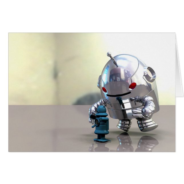Jo Bot VS Little Blue Bot Card (Anverso (Horizontal))
