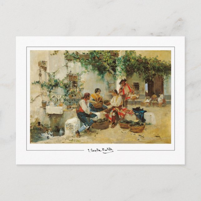 Joaquín Sorolla #442 - Postal Bella Artes (Anverso)