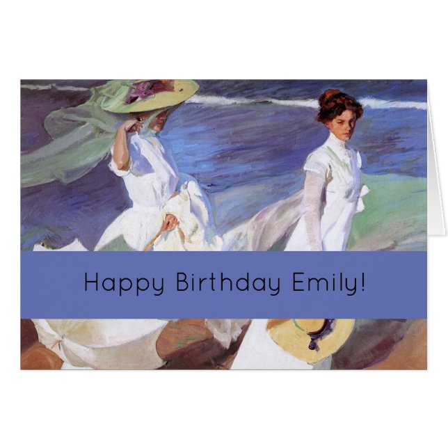 Joaquin Sorolla Women Walking Beach (Anverso (Horizontal))