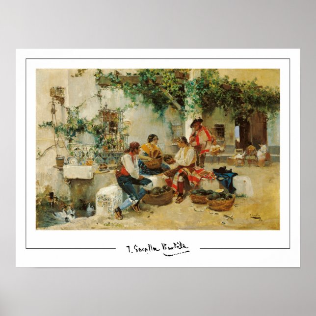 Joaquín Sorolla Zedign Poster de arte #442 (Frente)